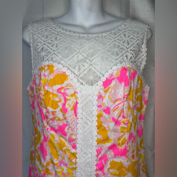 Lilly Pulitzer Sofia Shift Dress Kir Royal Pink White - Picture 6 of 11